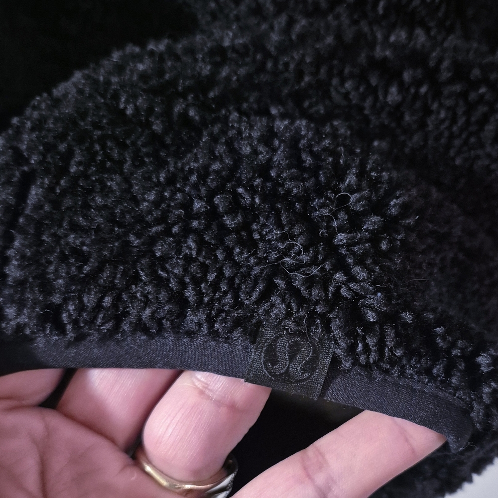 Lululemon Black Sherpa Teddy Jacket Size 6 - Picture 5 of 7